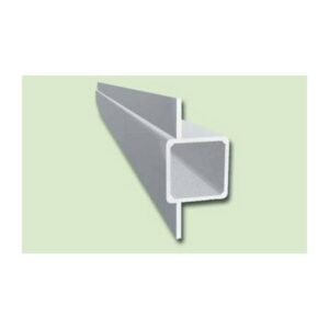 Aluminiumprofil vierkant 2 Steg 15mm (180°)