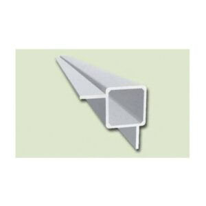 Aluminiumprofil vierkant 2 Steg 15mm (90°)